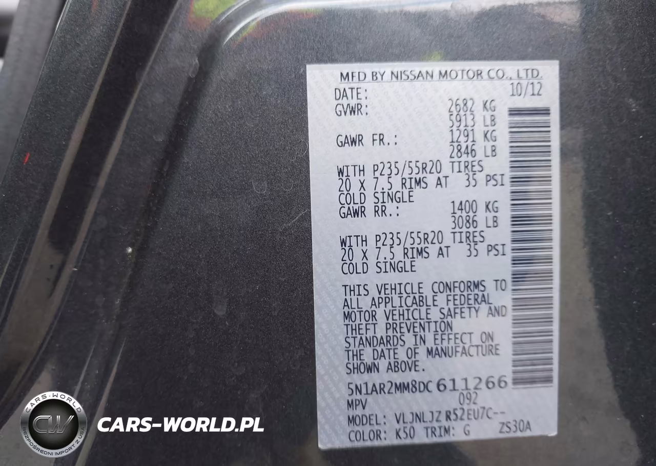 2013 NISSAN PATHFINDER PLATINUM VIN:5N1AR2MM8DC611266 - 9