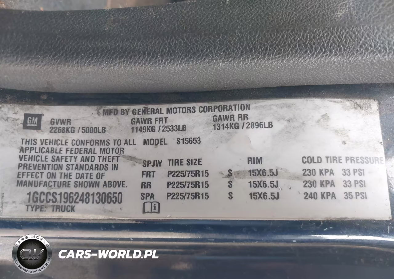 2004 Chevrolet Colorado VIN:1GCCS196248130650 - 9