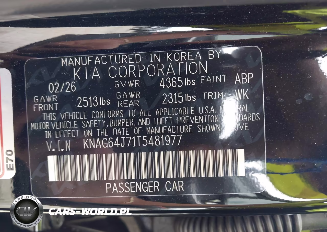 2026 Kia K5 Gt-Line Fwd VIN:KNAG64J71T5481977 - 9