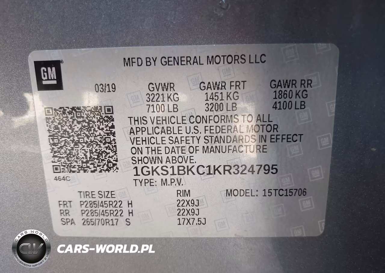 2019 GMC Yukon Slt VIN:1GKS1BKC1KR324795 - 9