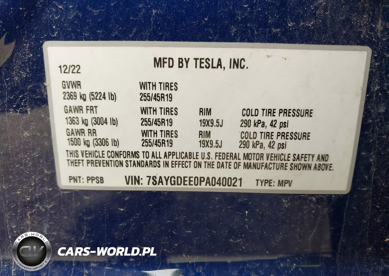 2023 Tesla Model Y Awd-Long Range Dual Motor All-Wheel Drive VIN:7SAYGDEE0PA040021 - 9