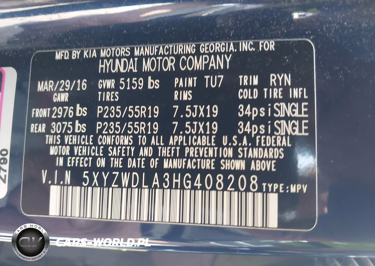 2017 Hyundai Santa Fe Sport 2.0T Ultimate VIN:5XYZWDLA3HG408208 - 9