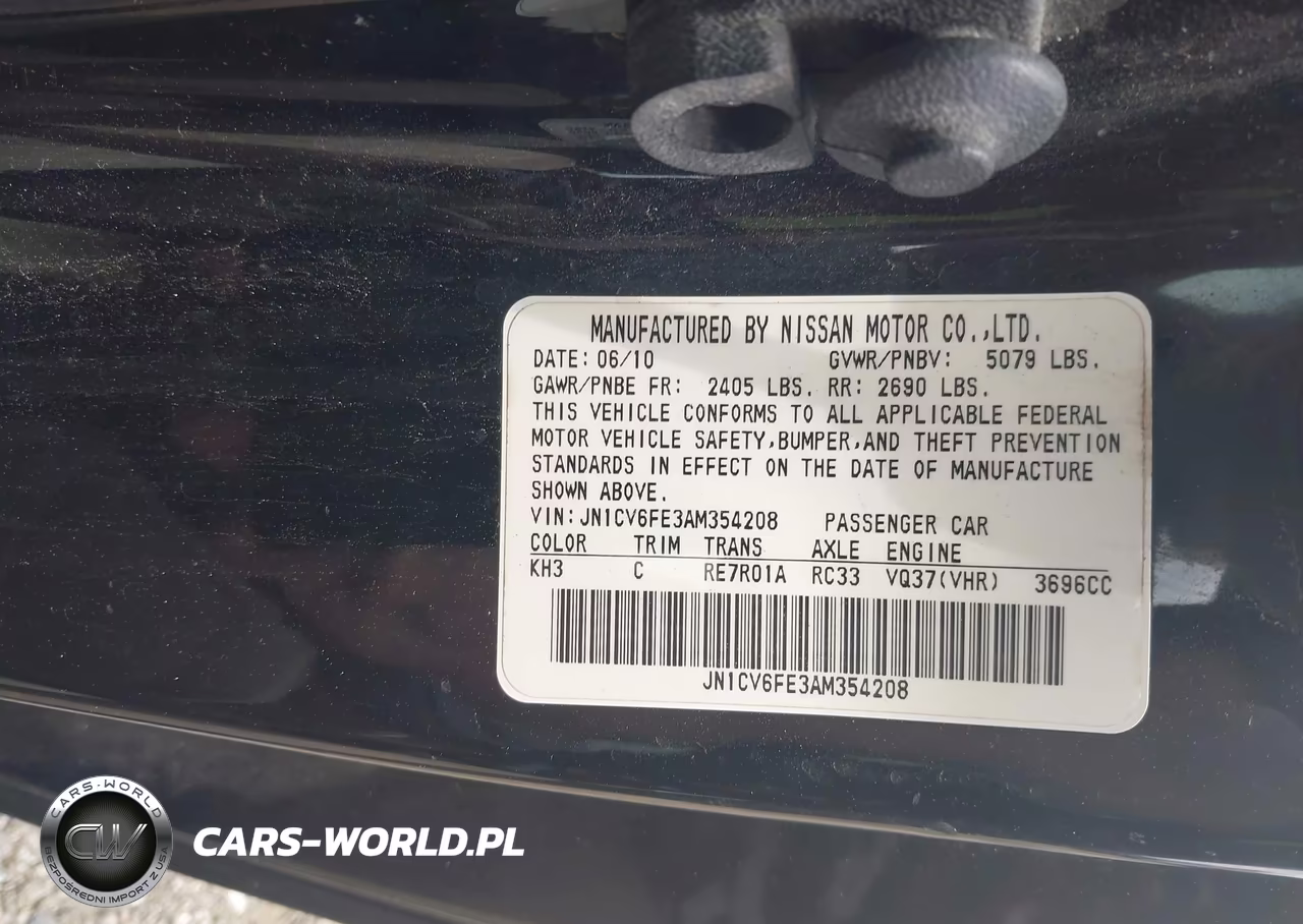 2010 Infiniti G37 VIN:JN1CV6FE3AM354208 - 9