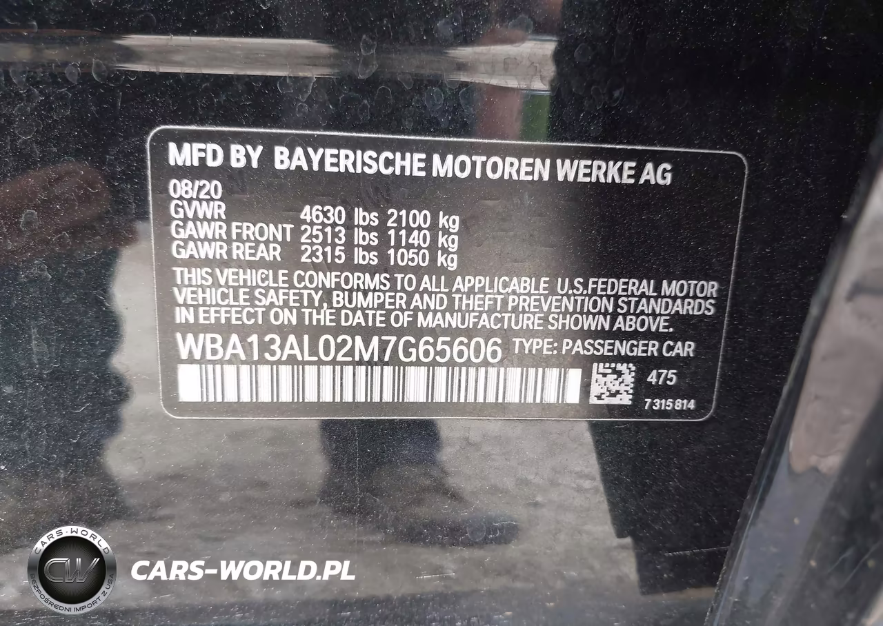 2021 BMW M235I Gran Coupe xDrive VIN:WBA13AL02M7G65606 - 9