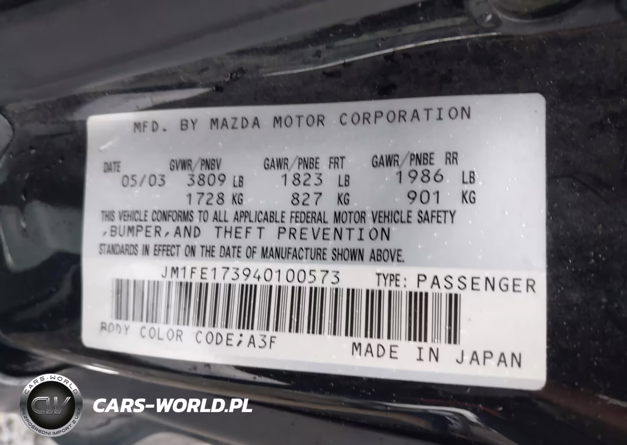 2004 Mazda Rx-8 6 Speed Manual VIN:JM1FE173940100573 - 9