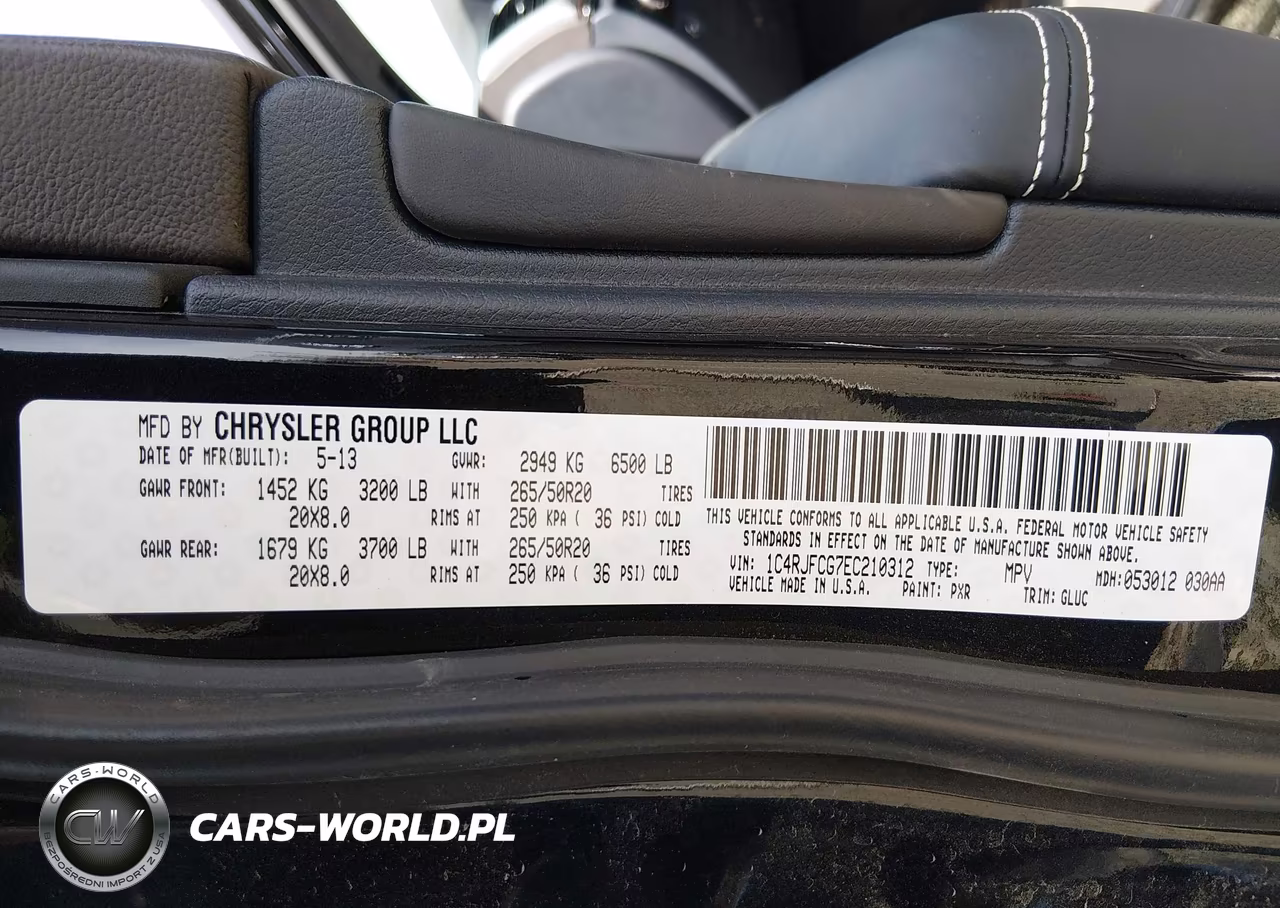2014 Jeep Grand Cherokee Overland VIN:1C4RJFCG7EC210312 - 9