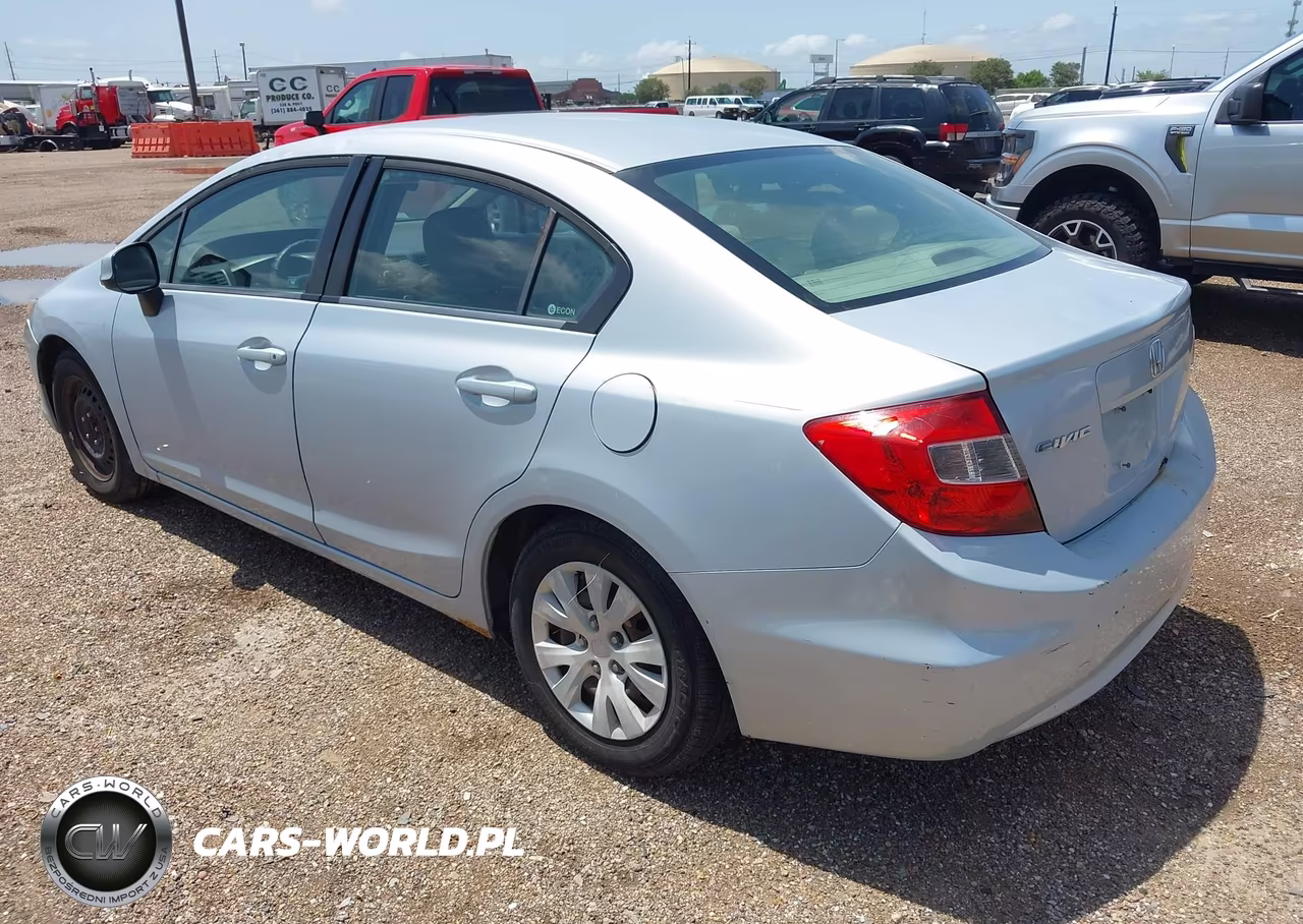 2012 Honda Civic Lx VIN:2HGFB2F52CH555844 - 3