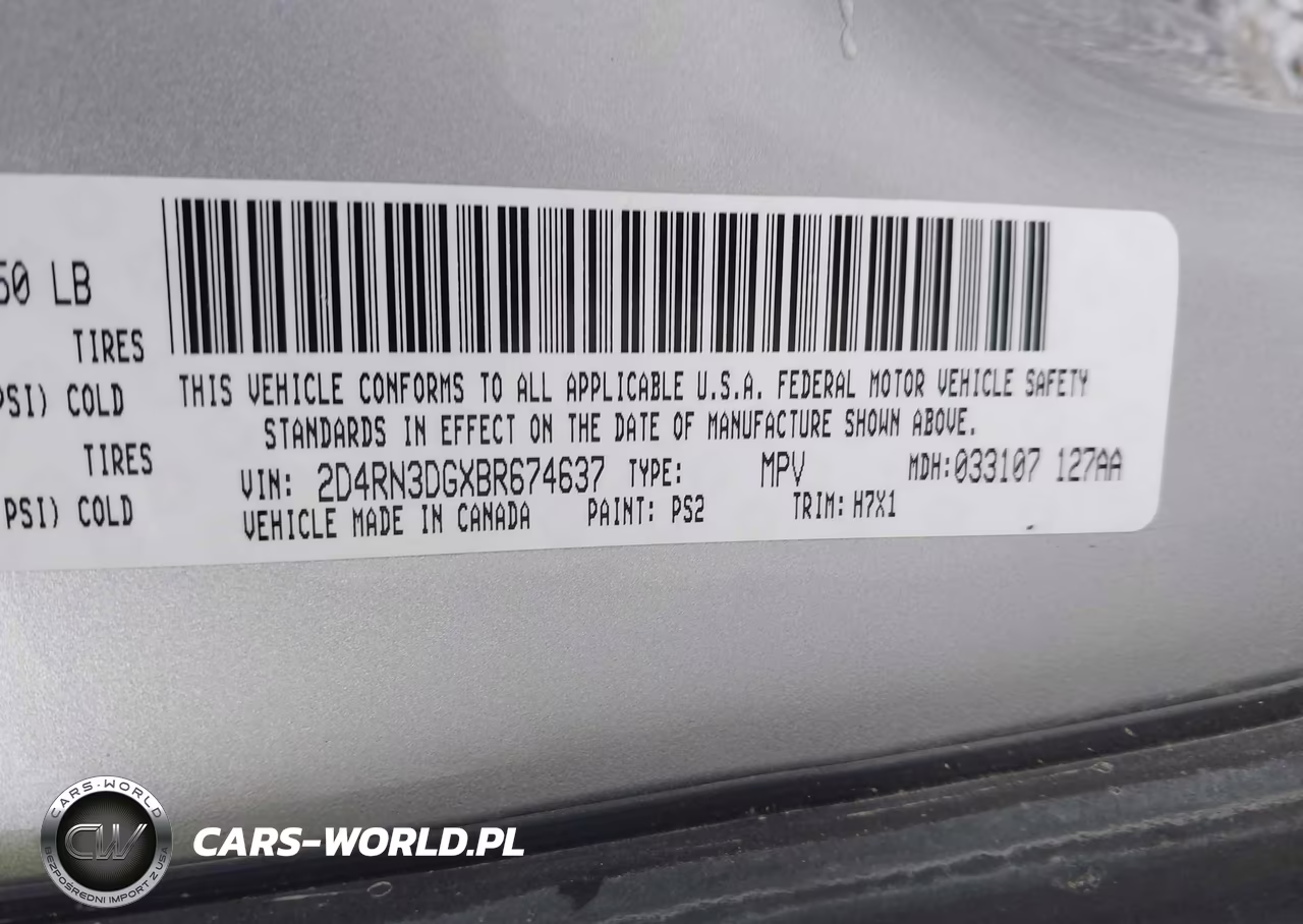 2011 Dodge Grand Caravan Mainstreet VIN:2D4RN3DGXBR674637 - 9