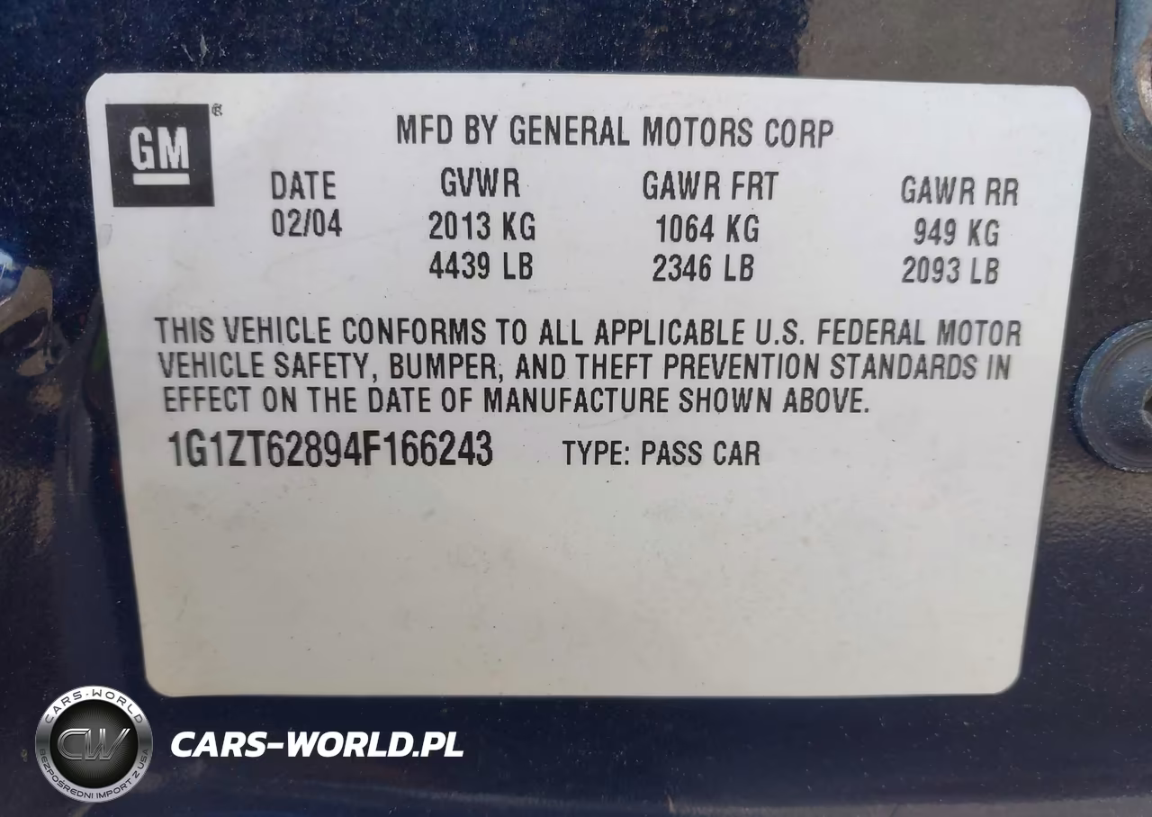 2004 Chevrolet Malibu Maxx Ls VIN:1G1ZT62894F166243 - 9