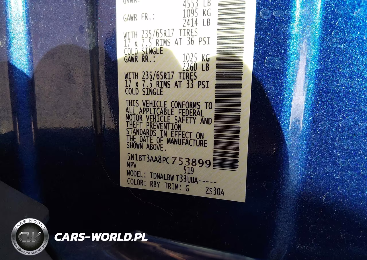 2023 Nissan Rogue S Fwd VIN:5N1BT3AA8PC753899 - 9
