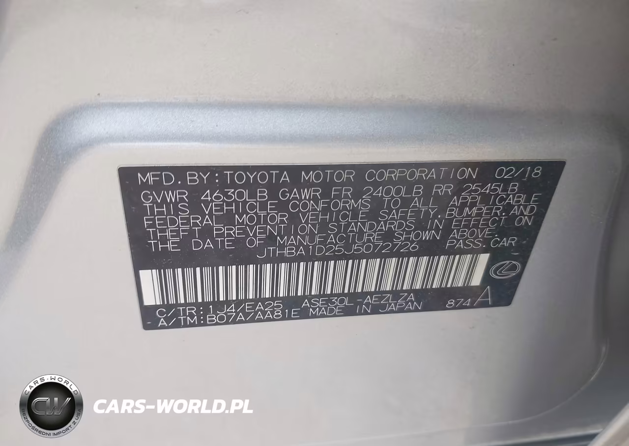 2018 Lexus Is 300 VIN:JTHBA1D25J5072726 - 9