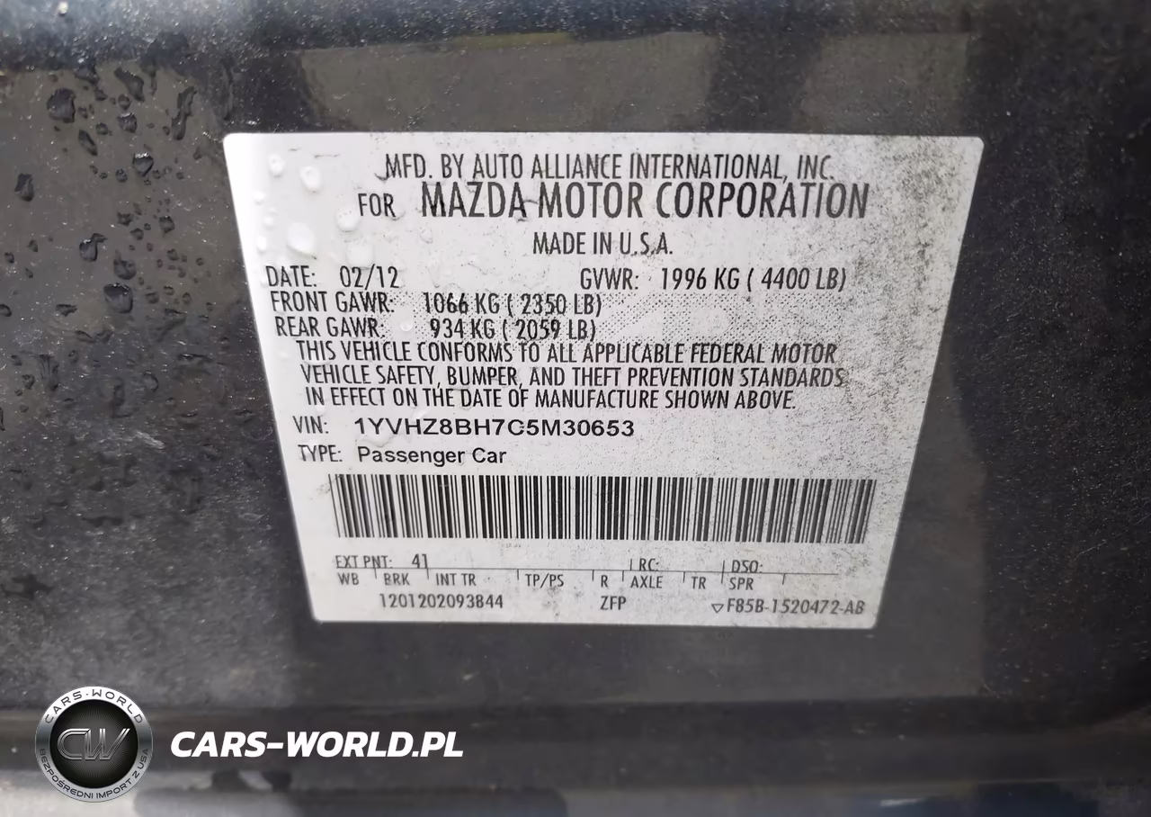 2012 Mazda Mazda6 I Sport VIN:1YVHZ8BH7C5M30653 - 9