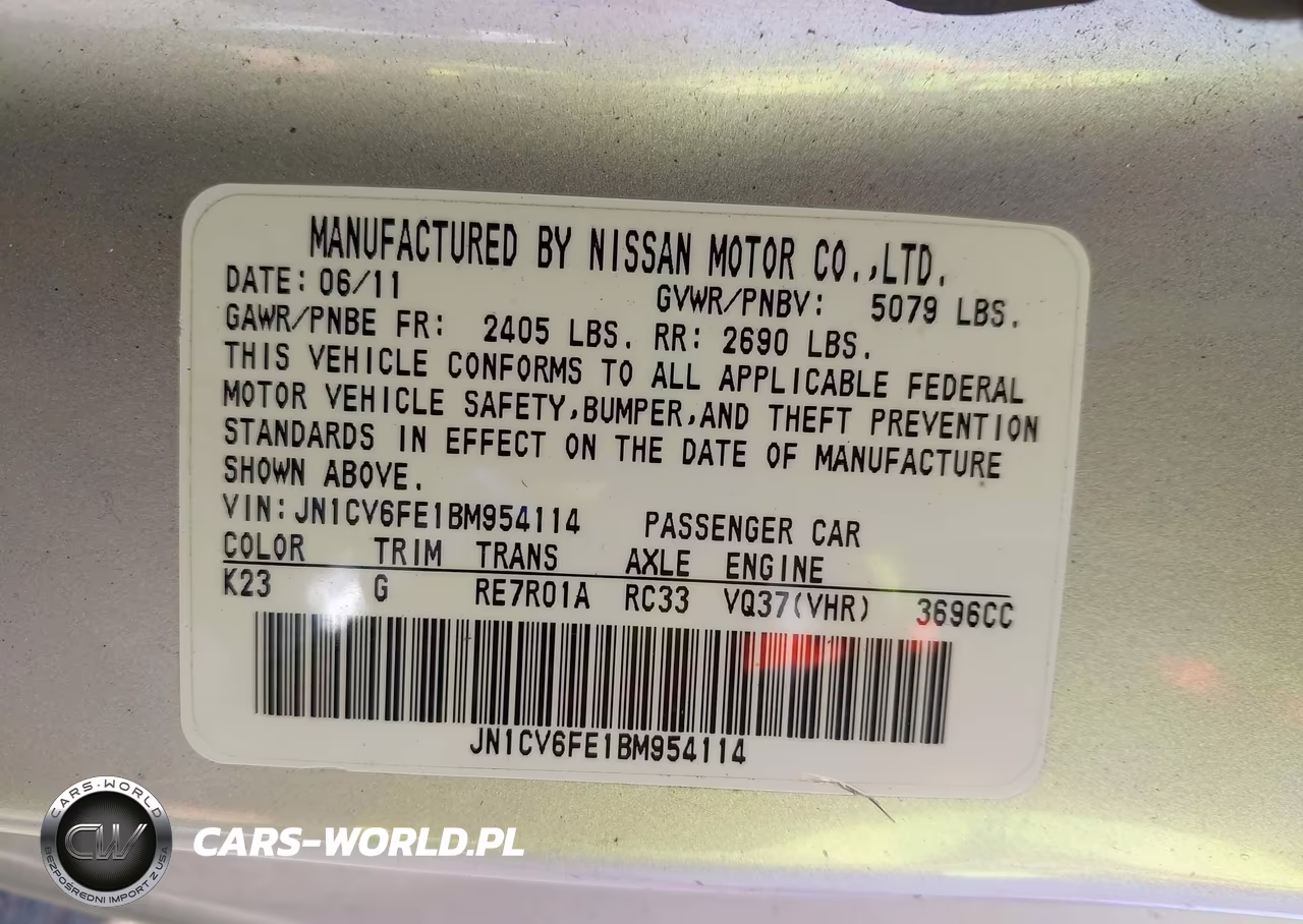 2011 Infiniti G37 VIN:JN1CV6FE1BM954114 - 9