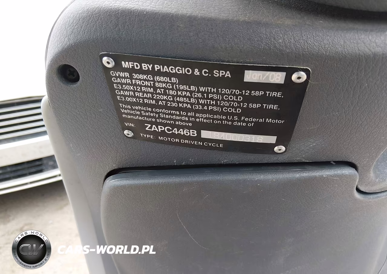 2008 Piaggio Fly 50 VIN:ZAPC446B184000318 - 10