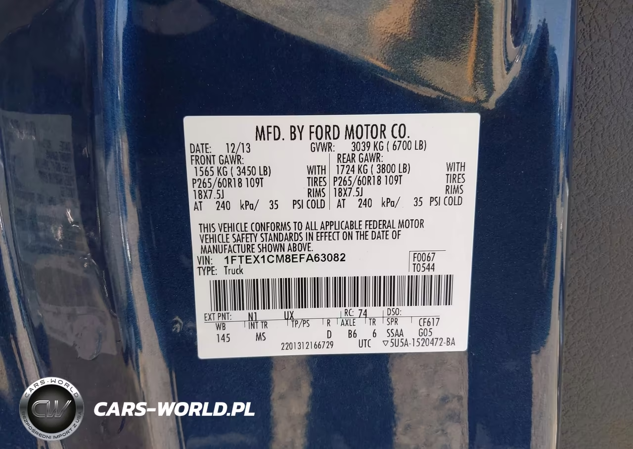 2014 Ford F-150 Xlt VIN:1FTEX1CM8EFA63082 - 9