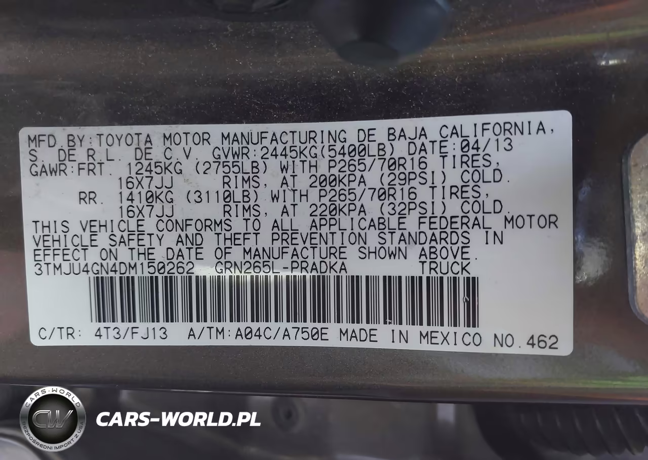 2013 Toyota Tacoma Prerunner V6 VIN:3TMJU4GN4DM150262 - 9