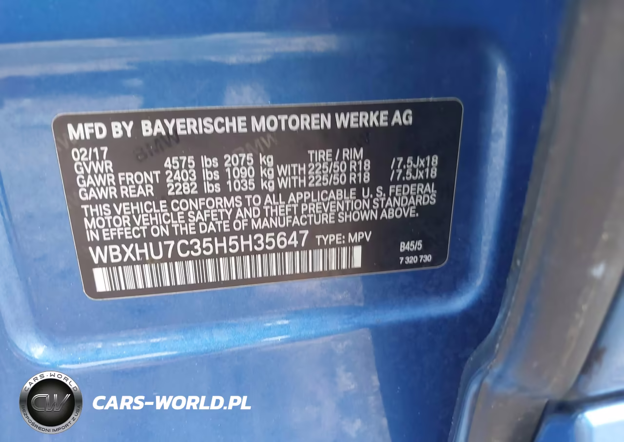 2017 BMW X1 Sdrive28I VIN:WBXHU7C35H5H35647 - 9