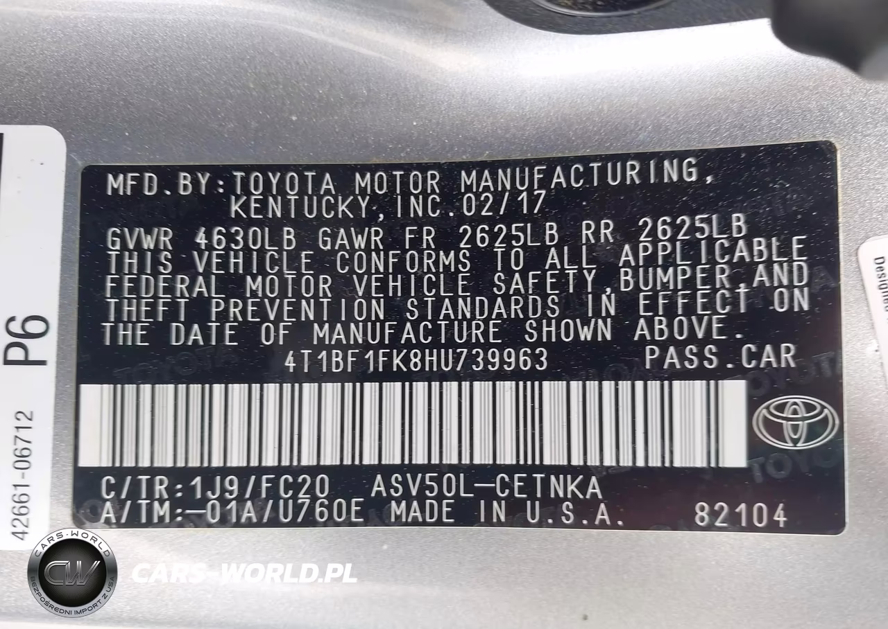 2017 Toyota Camry Le VIN:4T1BF1FK8HU739963 - 9