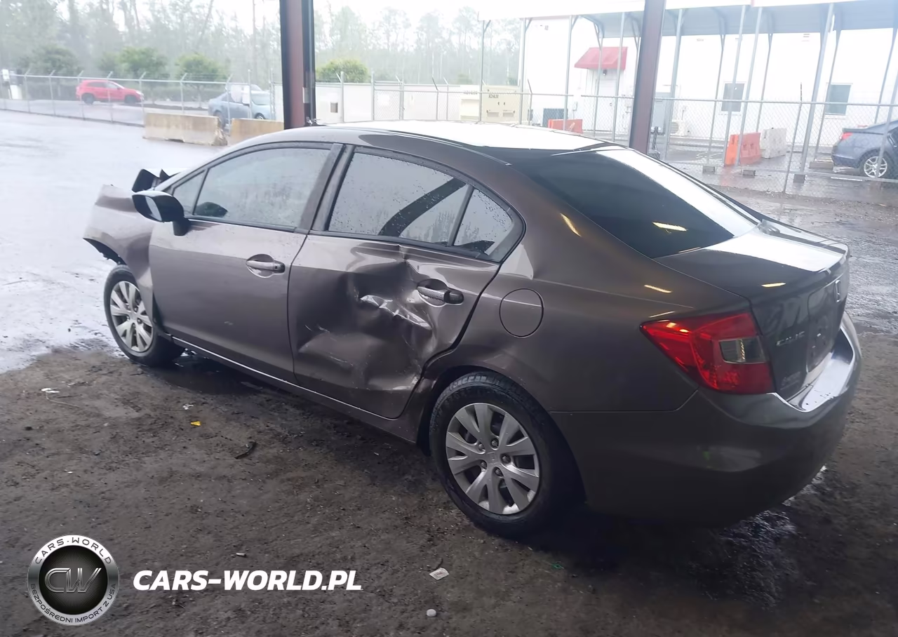 2012 Honda Civic Lx VIN:2HGFB2F55CH523552 - 3