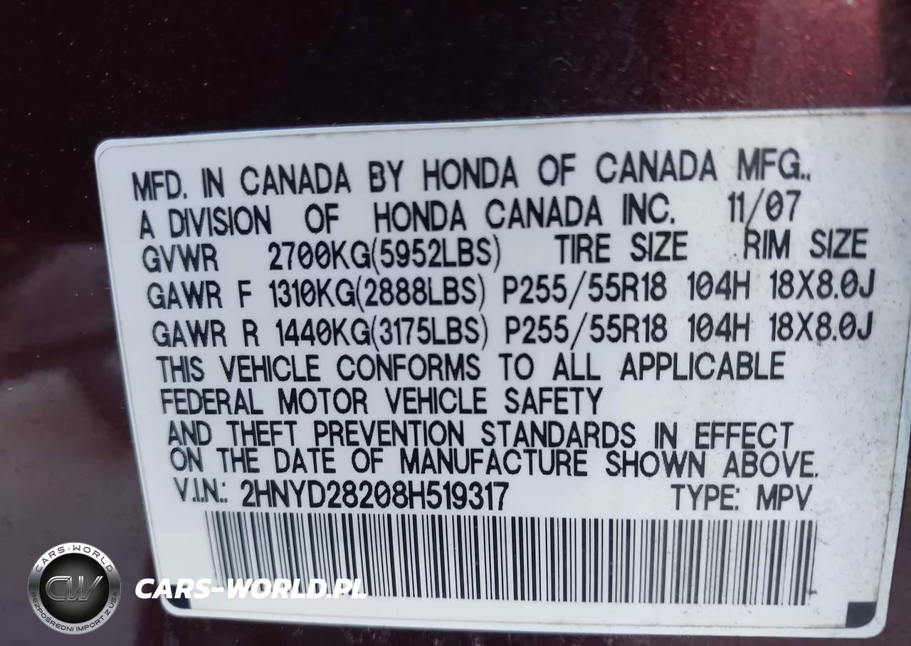 2008 Acura Mdx VIN:2HNYD28208H519317 - 9