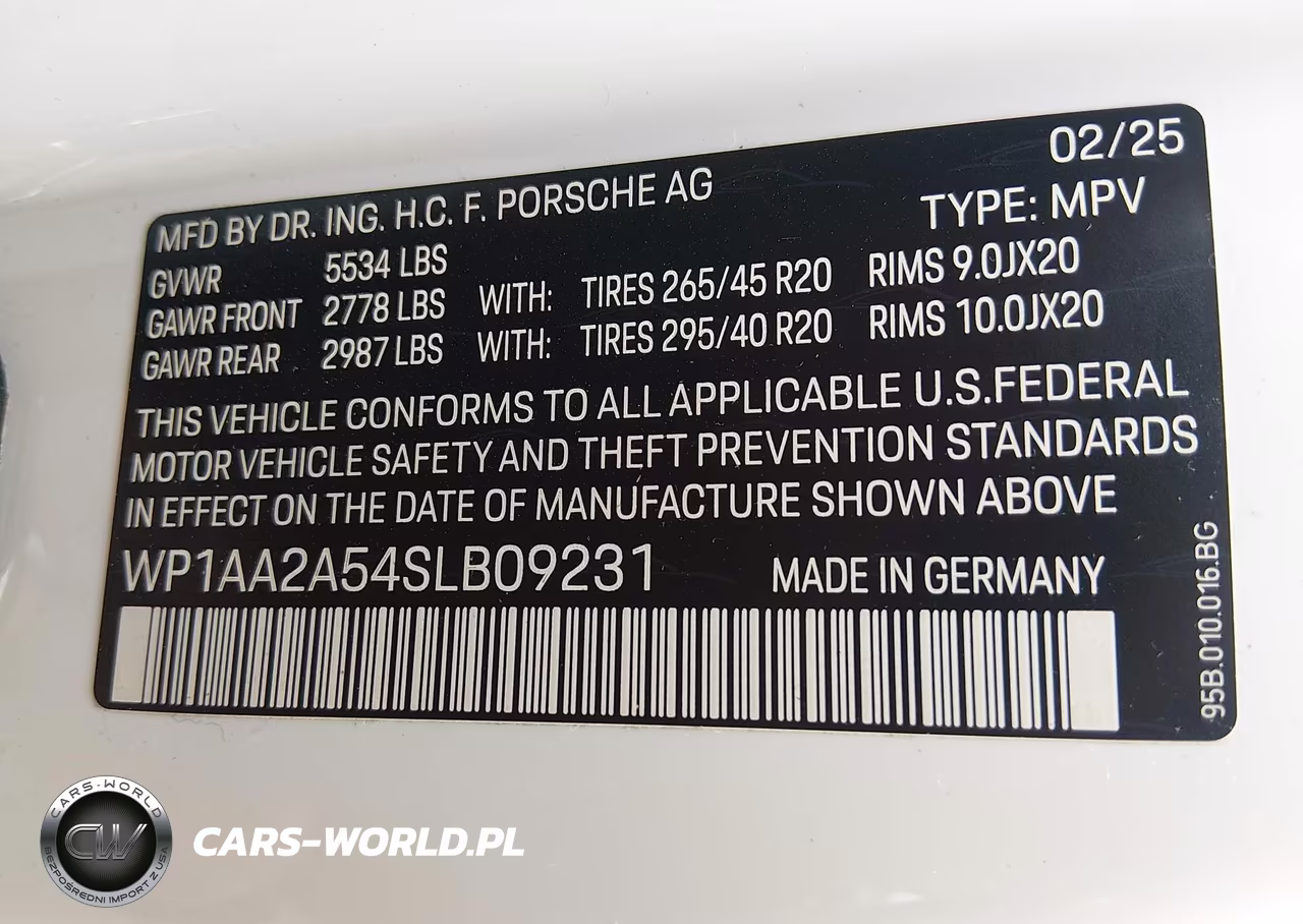 2025 Porsche Macan T VIN:WP1AA2A54SLB09231 - 9