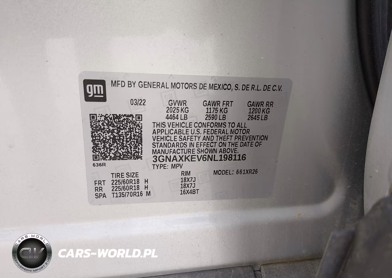 2022 Chevrolet Equinox Fwd Lt VIN:3GNAXKEV6NL198116 - 9