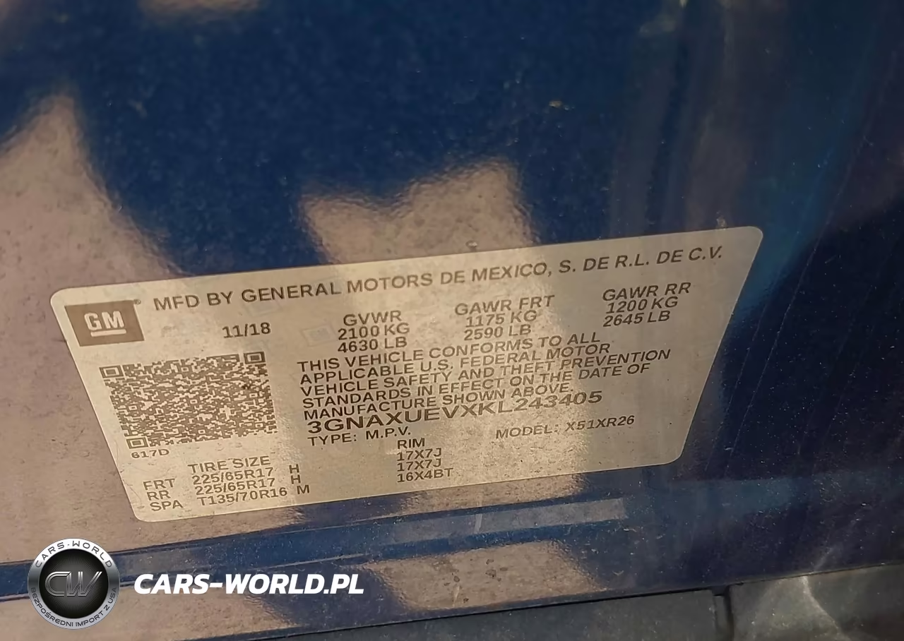 2019 Chevrolet Equinox Lt VIN:3GNAXUEVXKL243405 - 9
