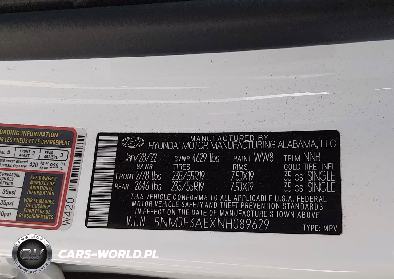 2022 Hyundai Tucson Sel VIN:5NMJF3AEXNH089629 - 9