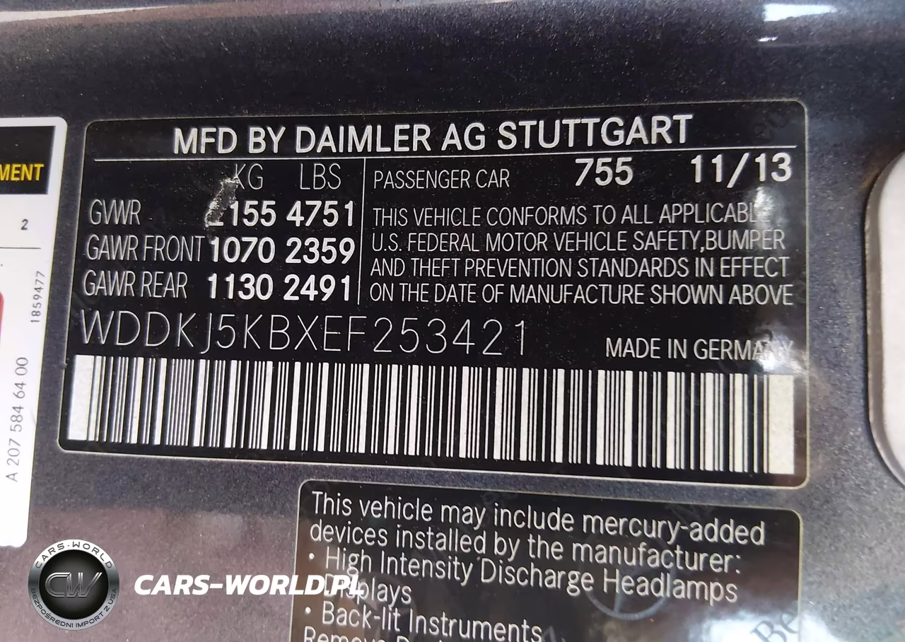 2014 Mercedes-Benz E 350 VIN:WDDKJ5KBXEF253421 - 9