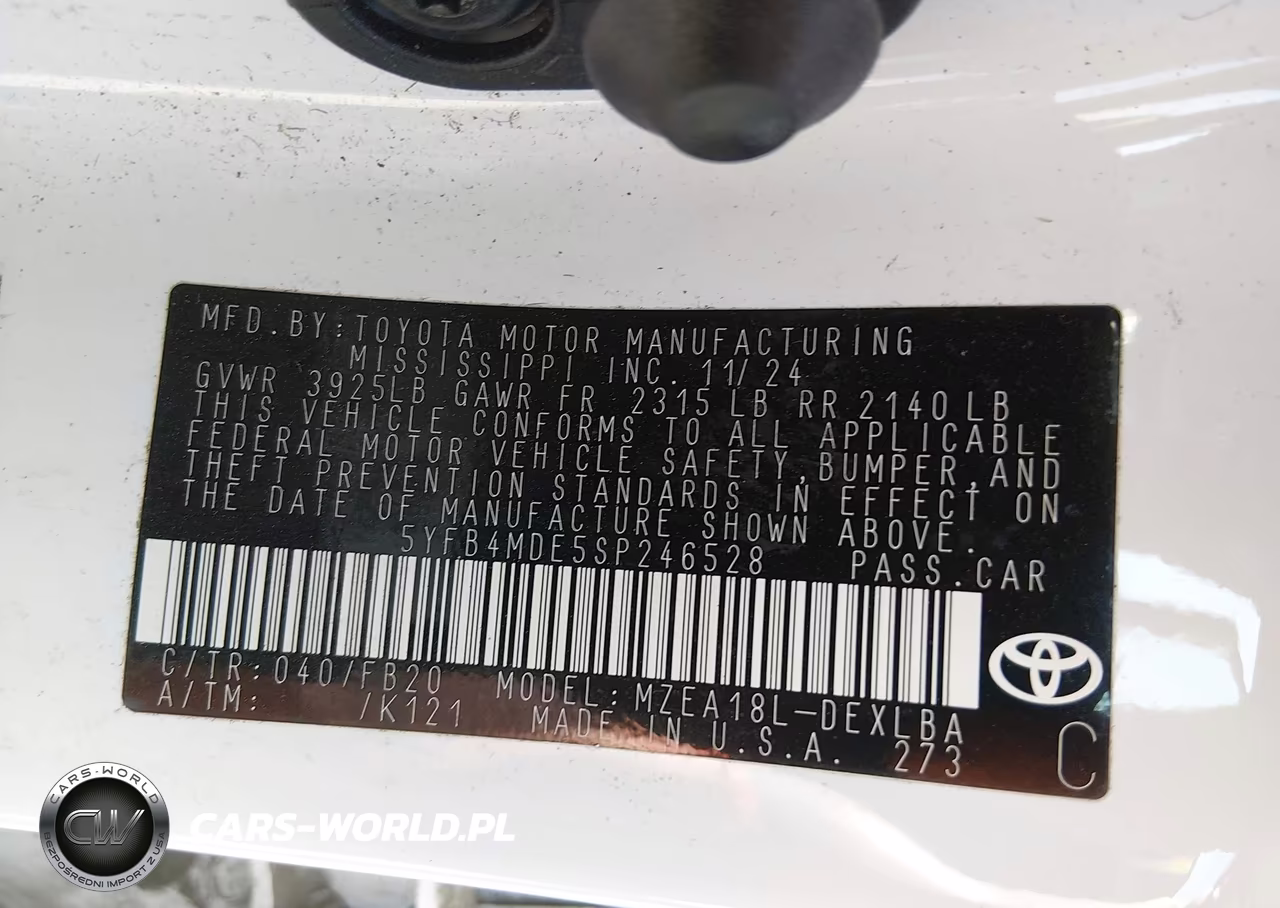 2025 Toyota Corolla Le VIN:5YFB4MDE5SP246528 - 9