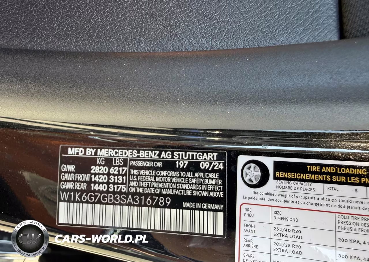 2025 Mercedes-Benz S 580 4Matic VIN:W1K6G7GB3SA316789 - 9