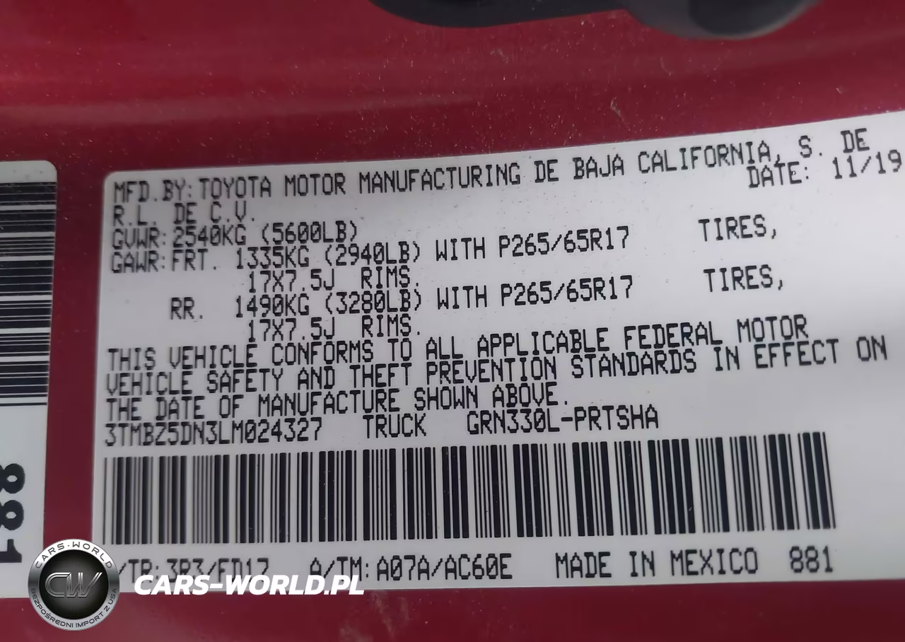 2020 Toyota Tacoma Trd Sport VIN:3TMBZ5DN3LM024327 - 9