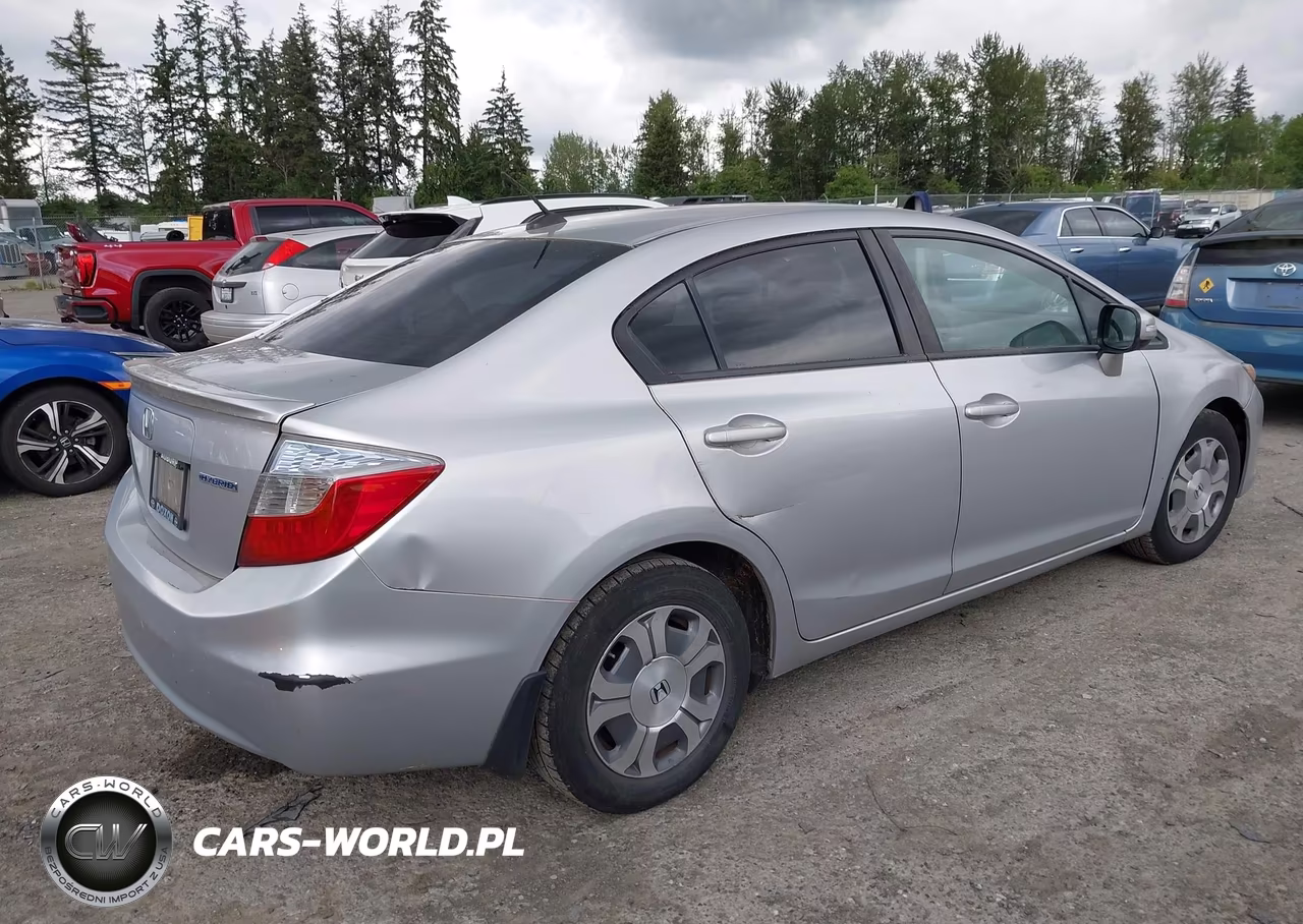 2012 Honda Civic Hybrid VIN:JHMFB4F33CS010395 - 4