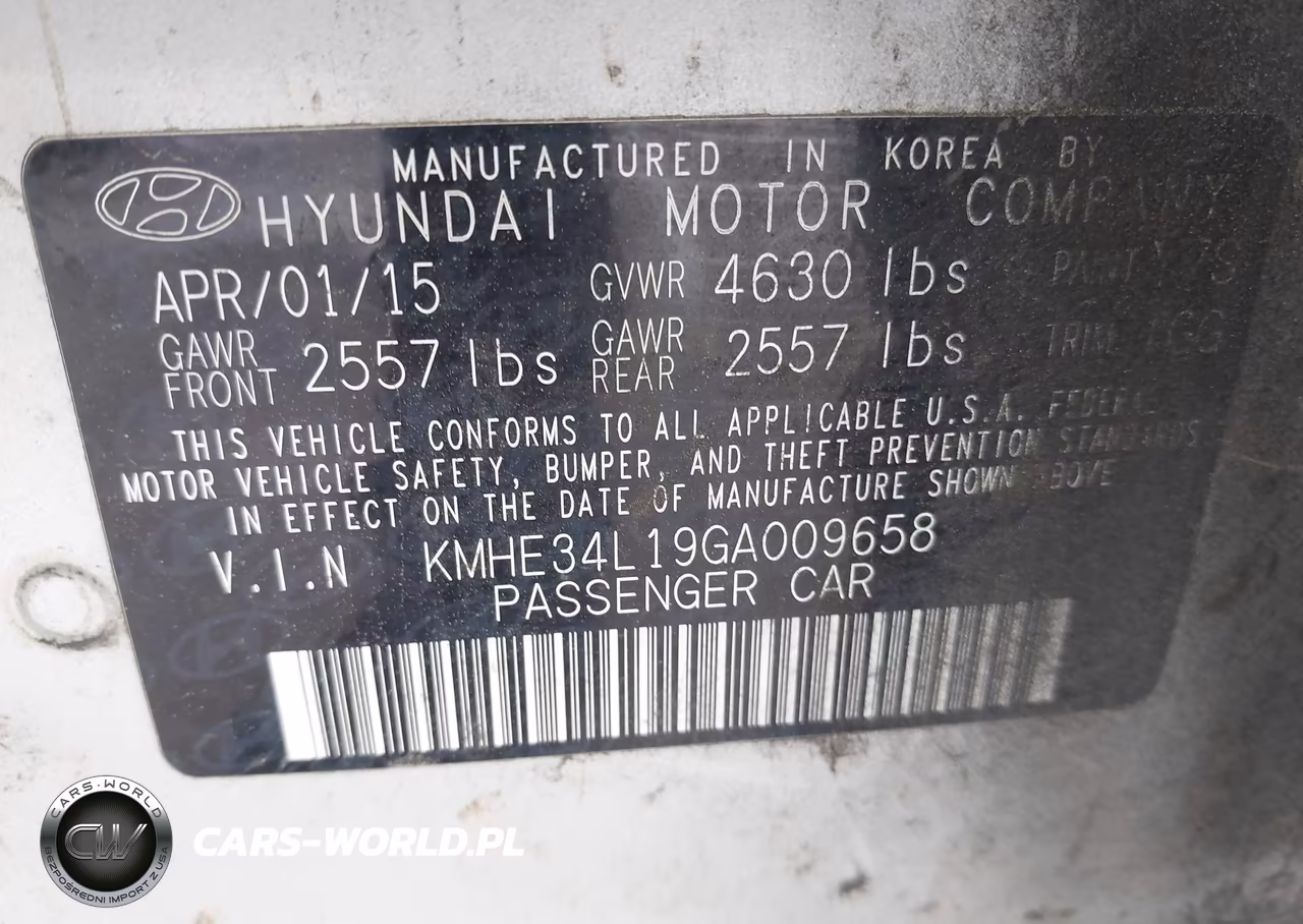 2016 Hyundai Sonata Hybrid Limited VIN:KMHE34L19GA009658 - 9