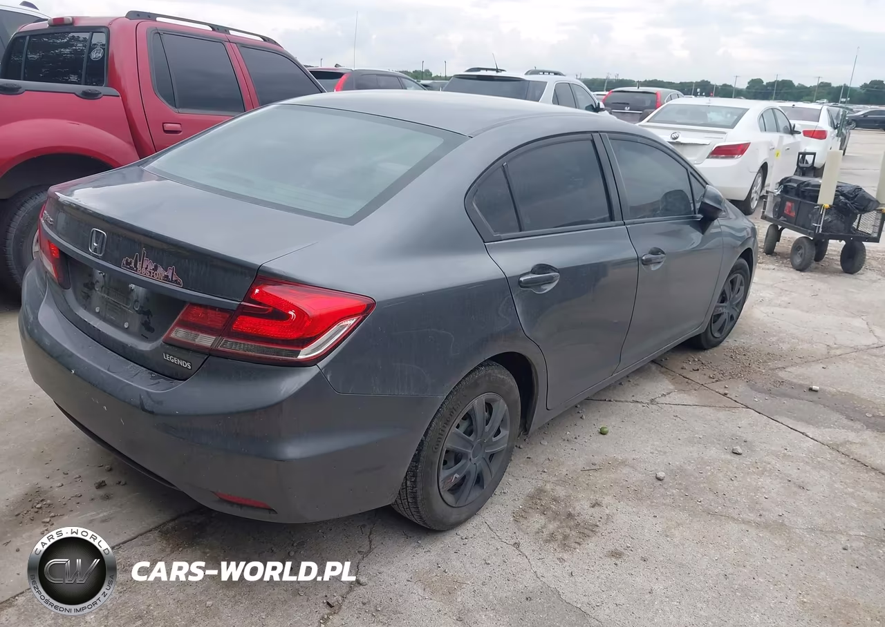 2013 Honda Civic Lx VIN:19XFB2F58DE033747 - 4