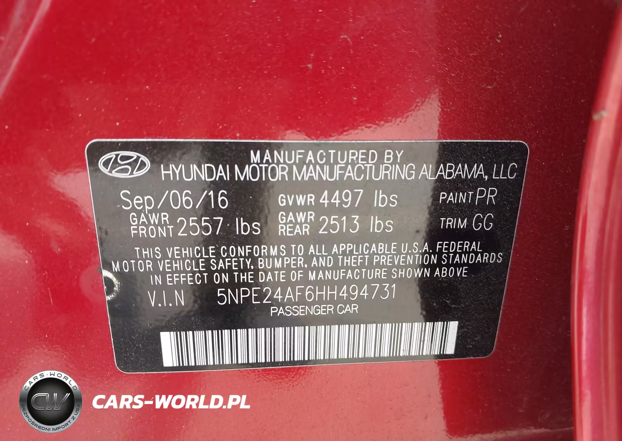 2017 Hyundai Sonata Se VIN:5NPE24AF6HH494731 - 9