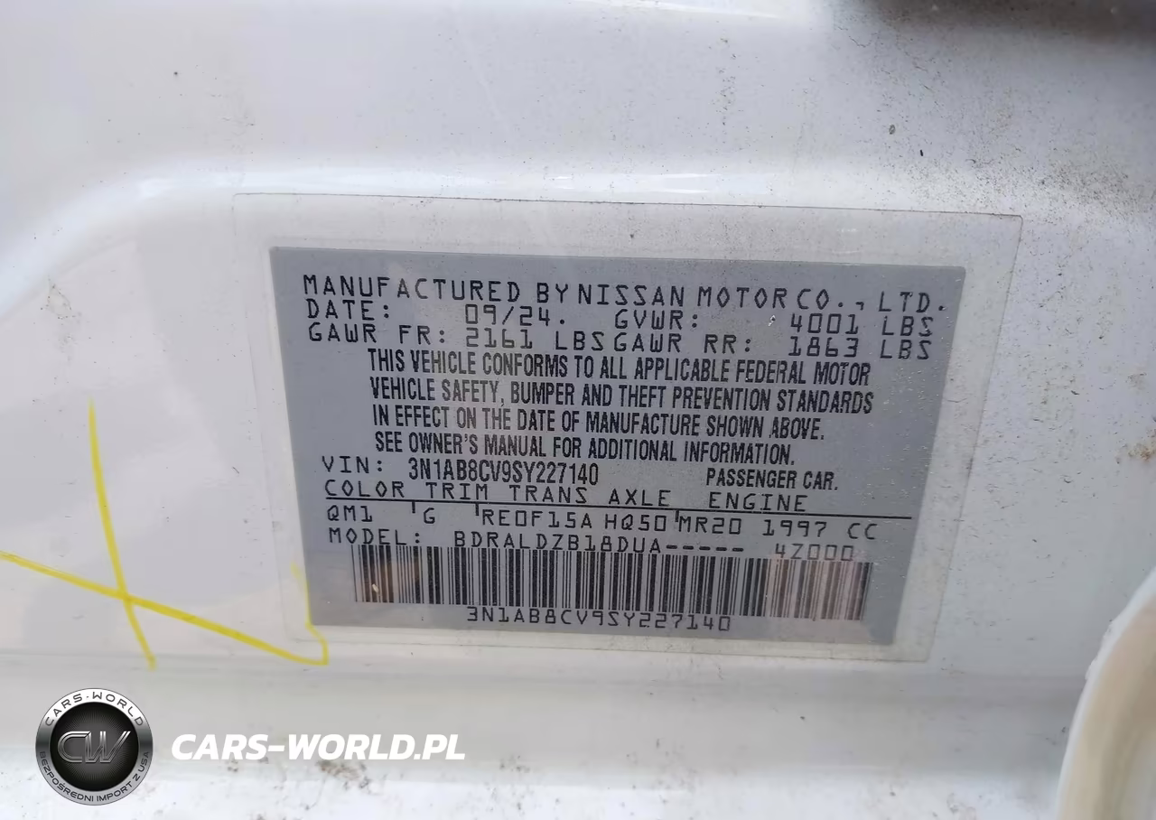 2025 Nissan Sentra Sv VIN:3N1AB8CV9SY227140 - 9
