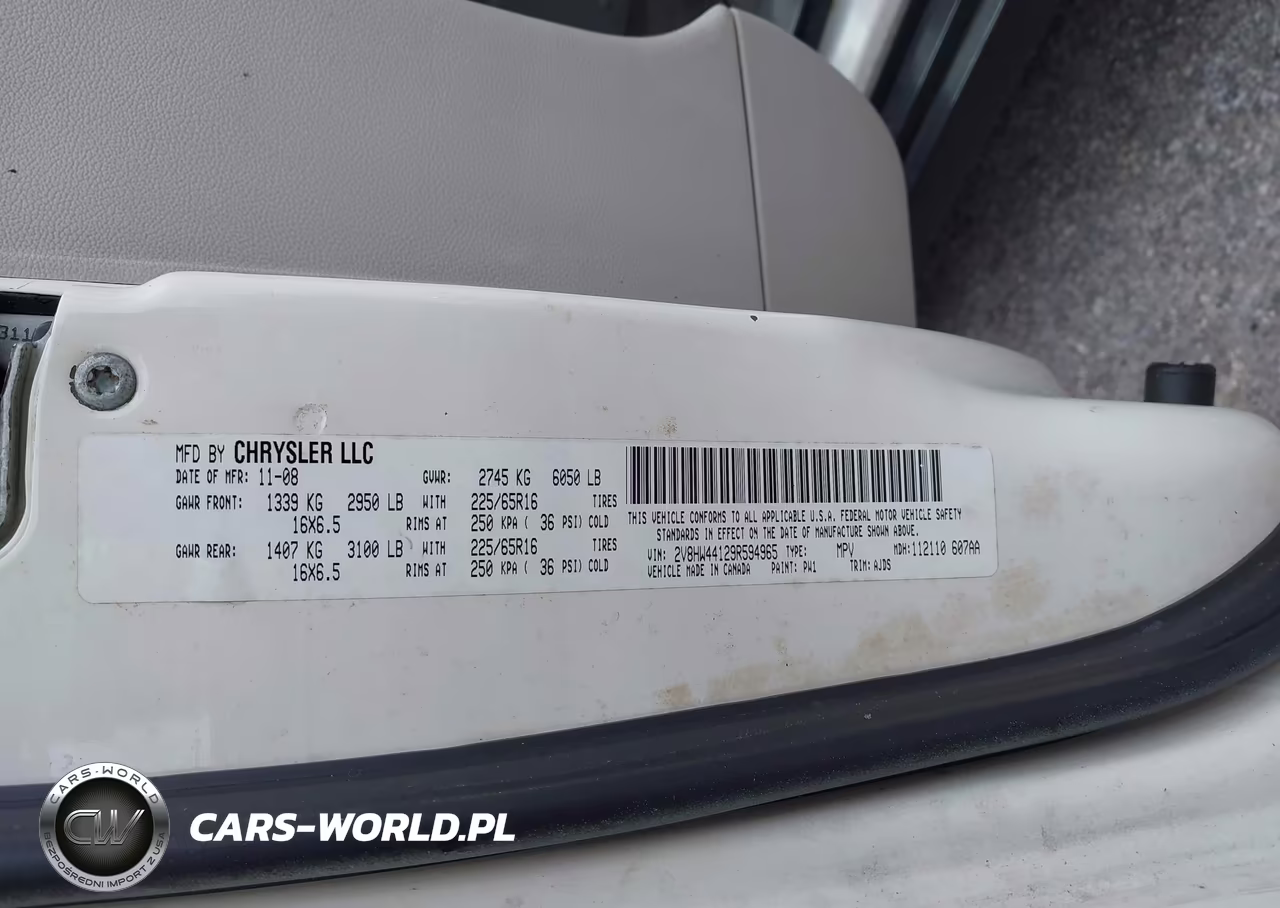 2009 Volkswagen Routan S VIN:2V8HW44129R594965 - 8