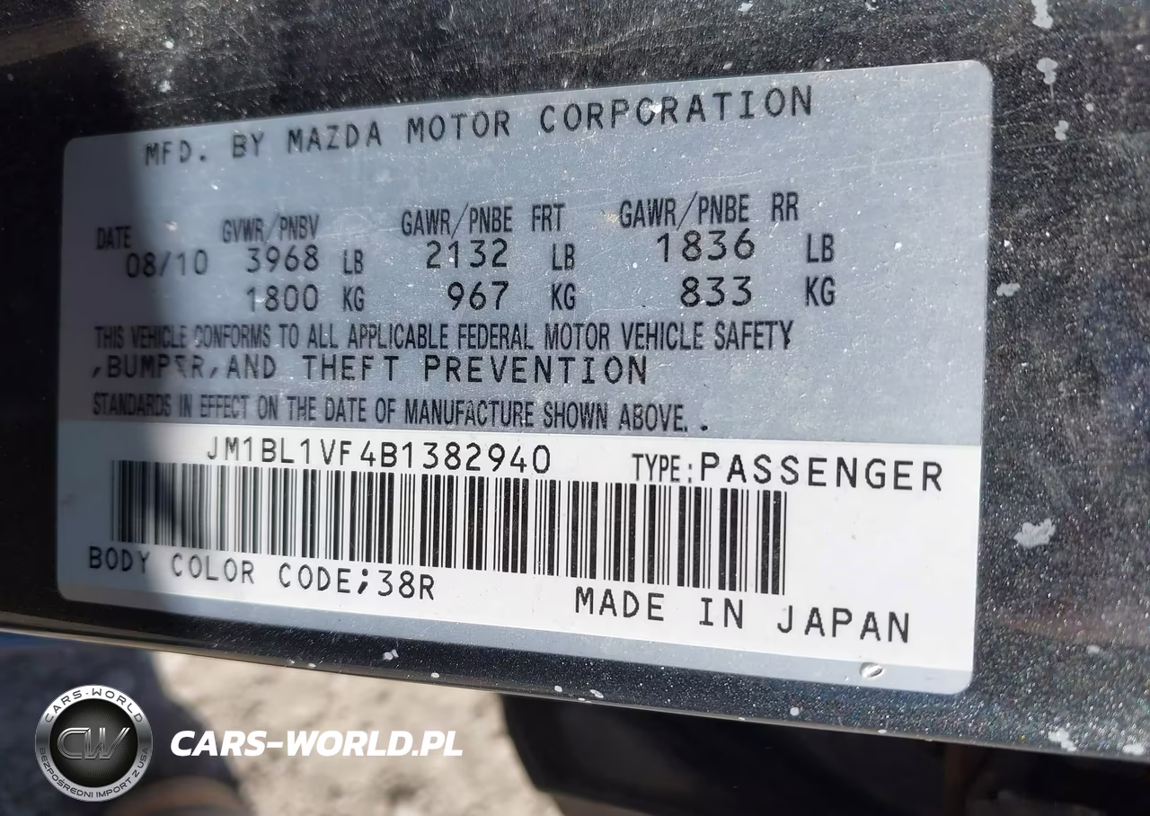 2011 Mazda Mazda3 I Touring VIN:JM1BL1VF4B1382940 - 9