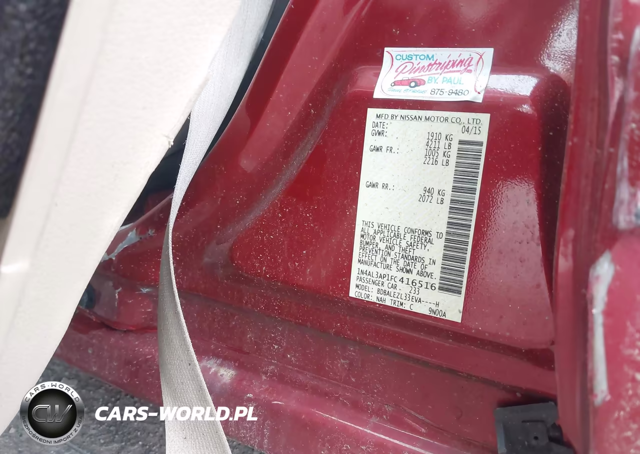 2015 Nissan Altima 2.5 S VIN:1N4AL3AP1FC416516 - 9