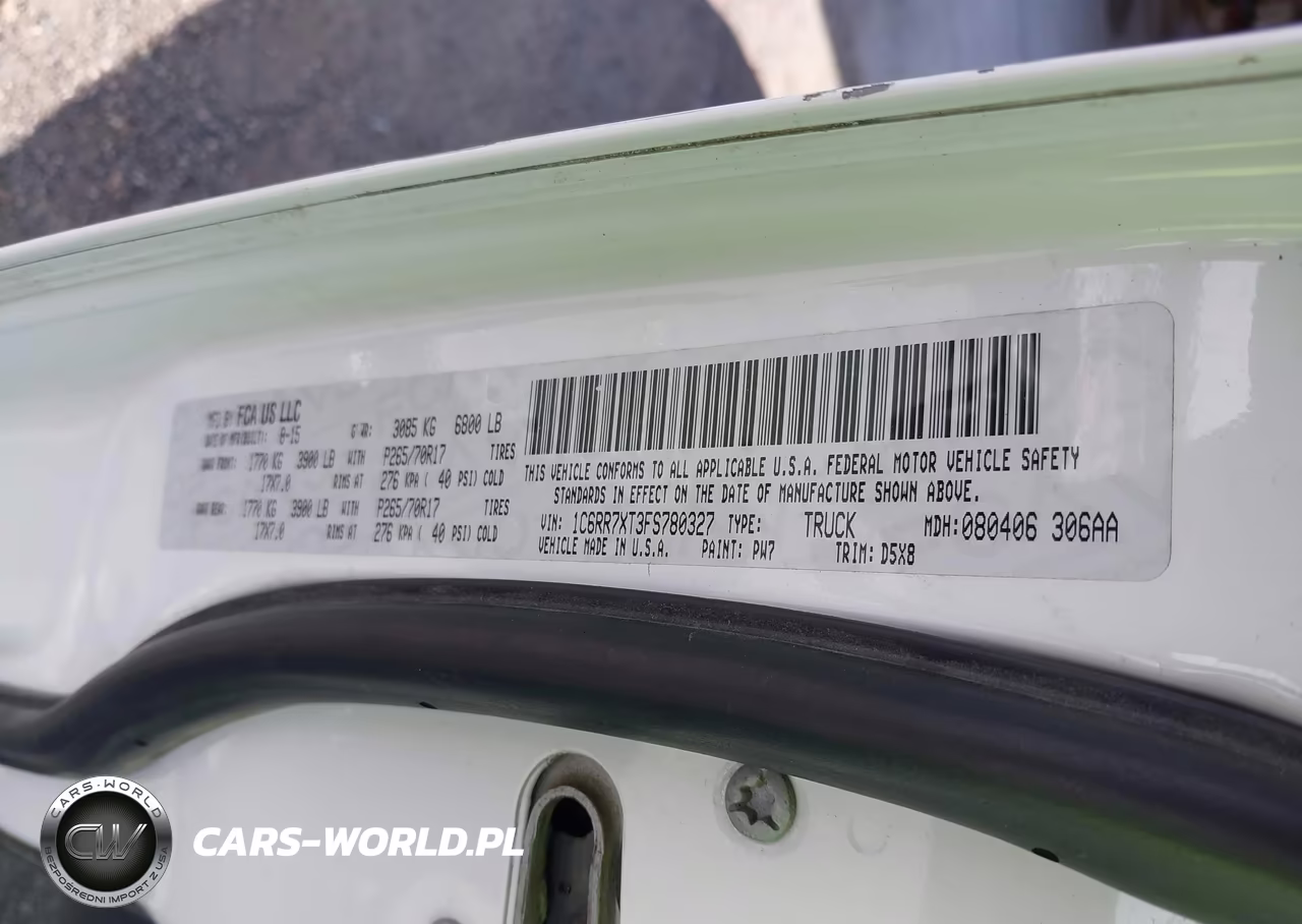 2015 Ram 1500 Ssv VIN:1C6RR7XT3FS780327 - 9