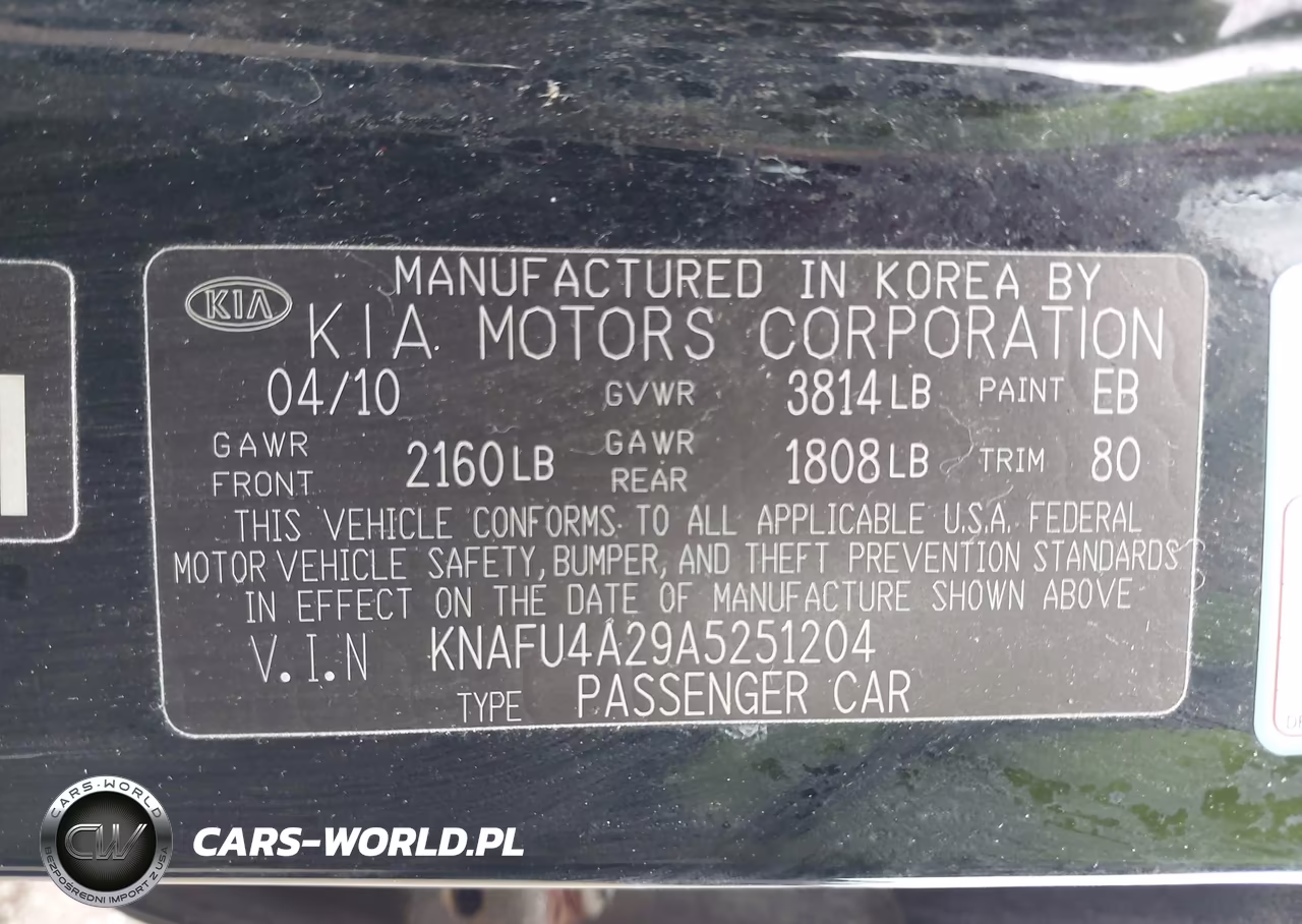 2010 Kia Forte Ex VIN:KNAFU4A29A5251204 - 9