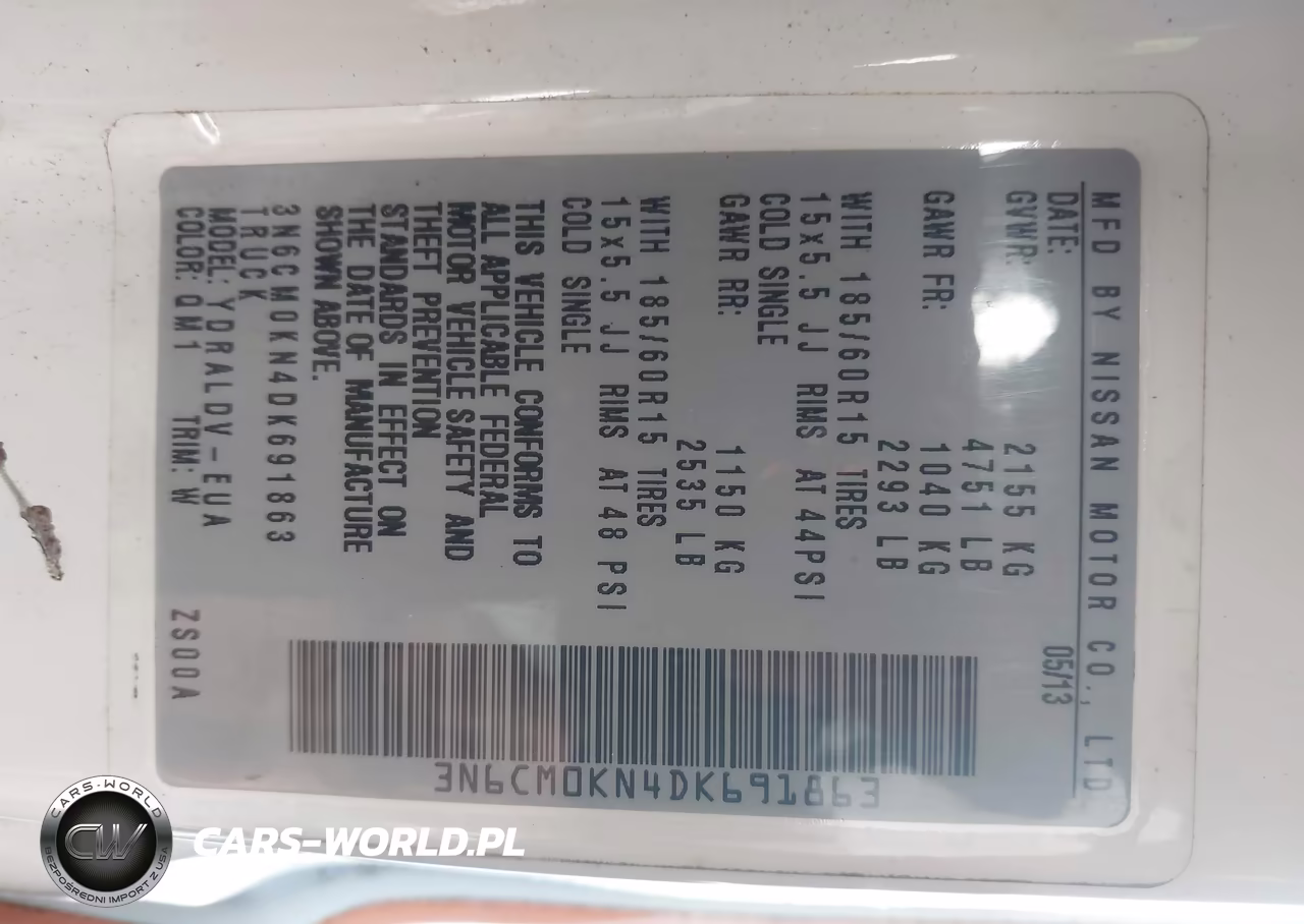 2013 Nissan Nv200 S VIN:3N6CM0KN4DK691863 - 9