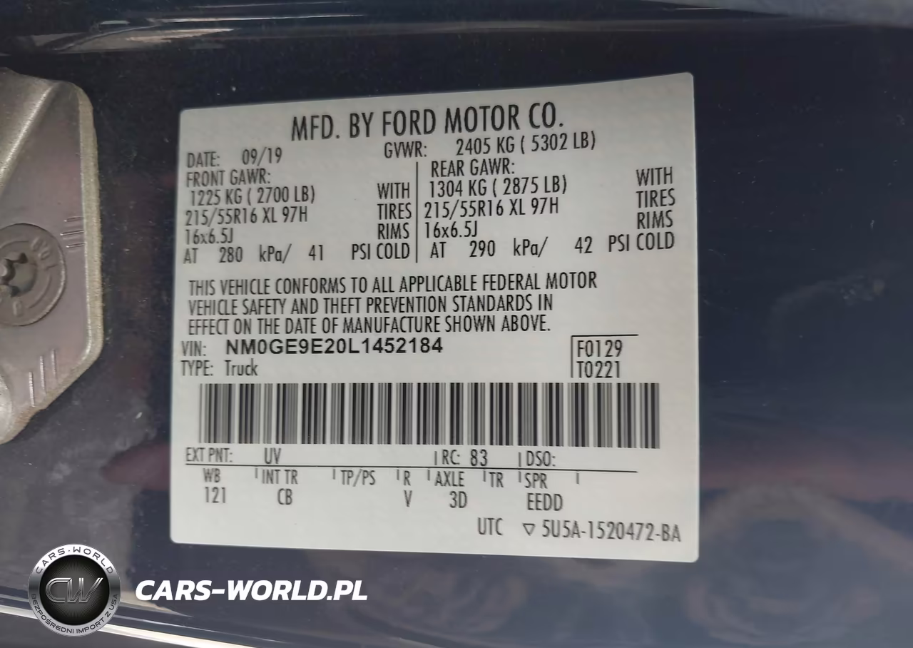 2020 Ford Transit Connect Xl Passenger VIN:NM0GE9E20L1452184 - 9