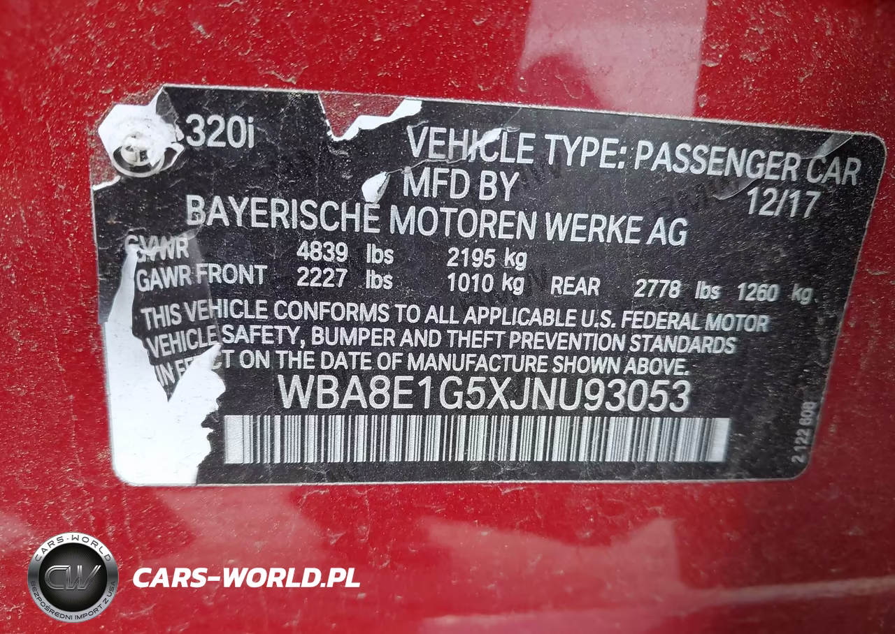 2018 BMW 320I VIN:WBA8E1G5XJNU93053 - 9