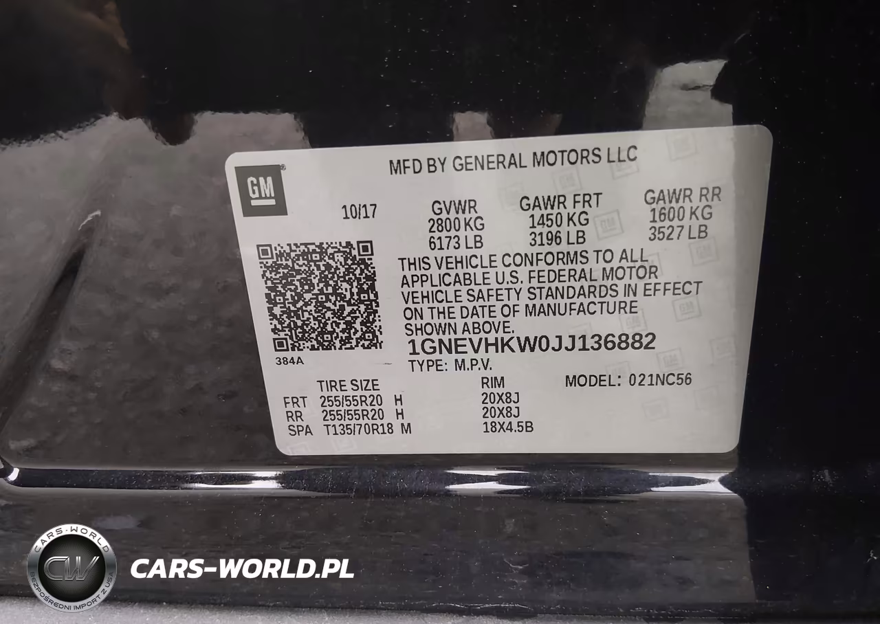2018 Chevrolet Traverse 3Lt VIN:1GNEVHKW0JJ136882 - 9
