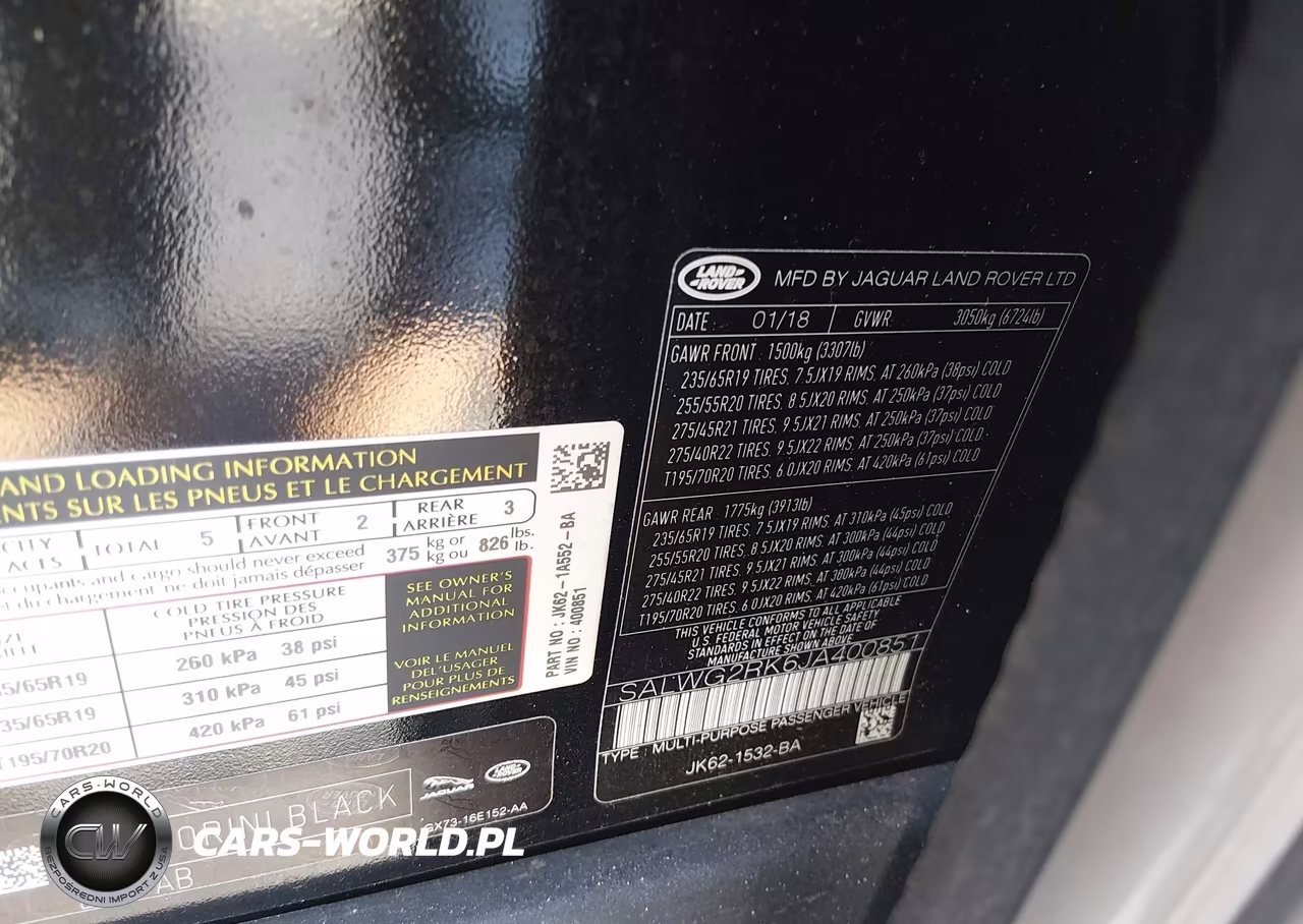 2018 Land Rover Range Rover Sport Se Td6 VIN:SALWG2RK6JA400851 - 9