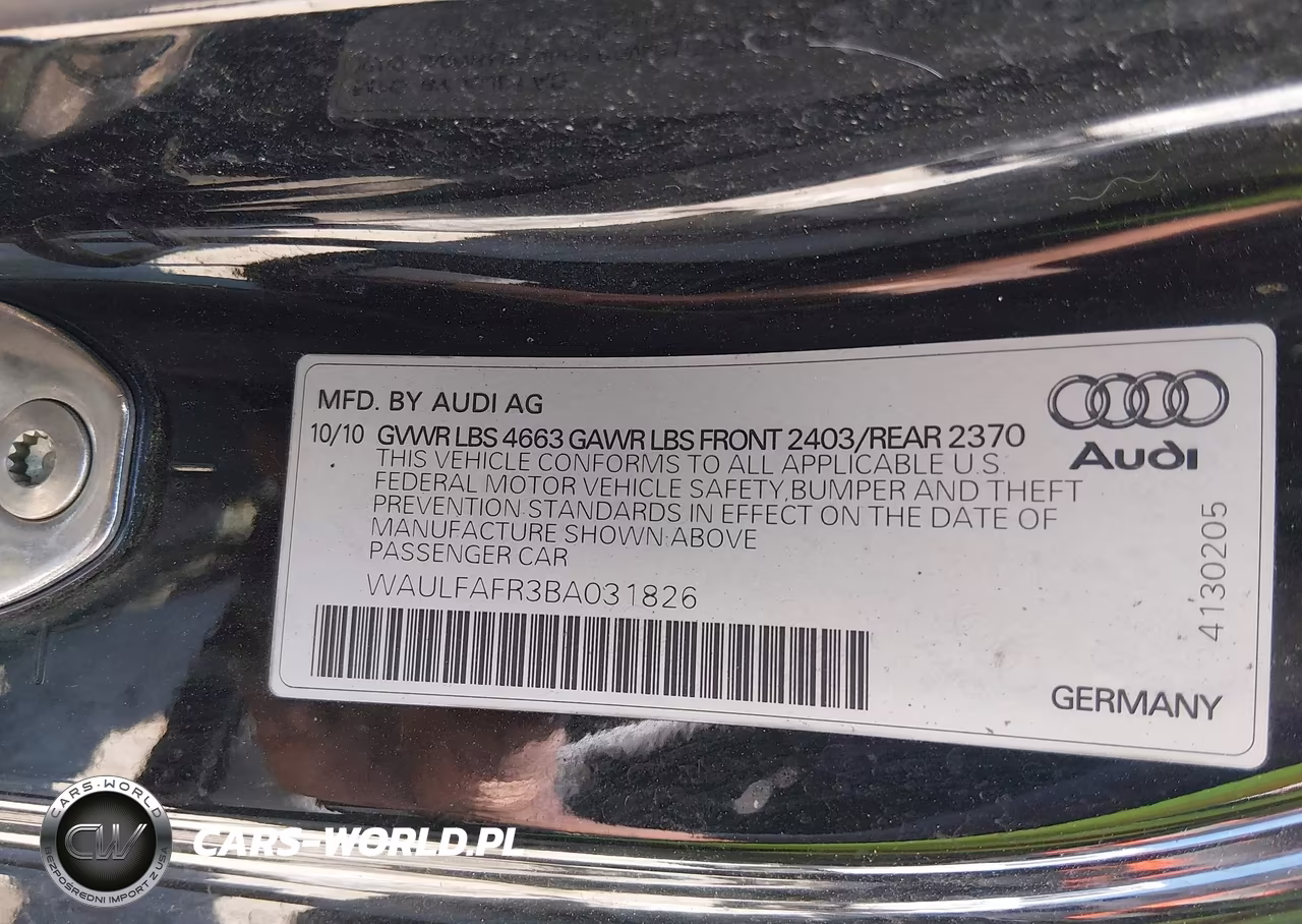 2011 Audi A5 2.0T Premium VIN:WAULFAFR3BA031826 - 9