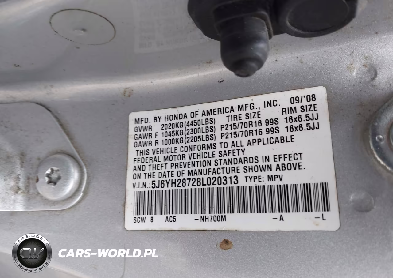 2008 Honda Element Ex VIN:5J6YH28728L020313 - 9