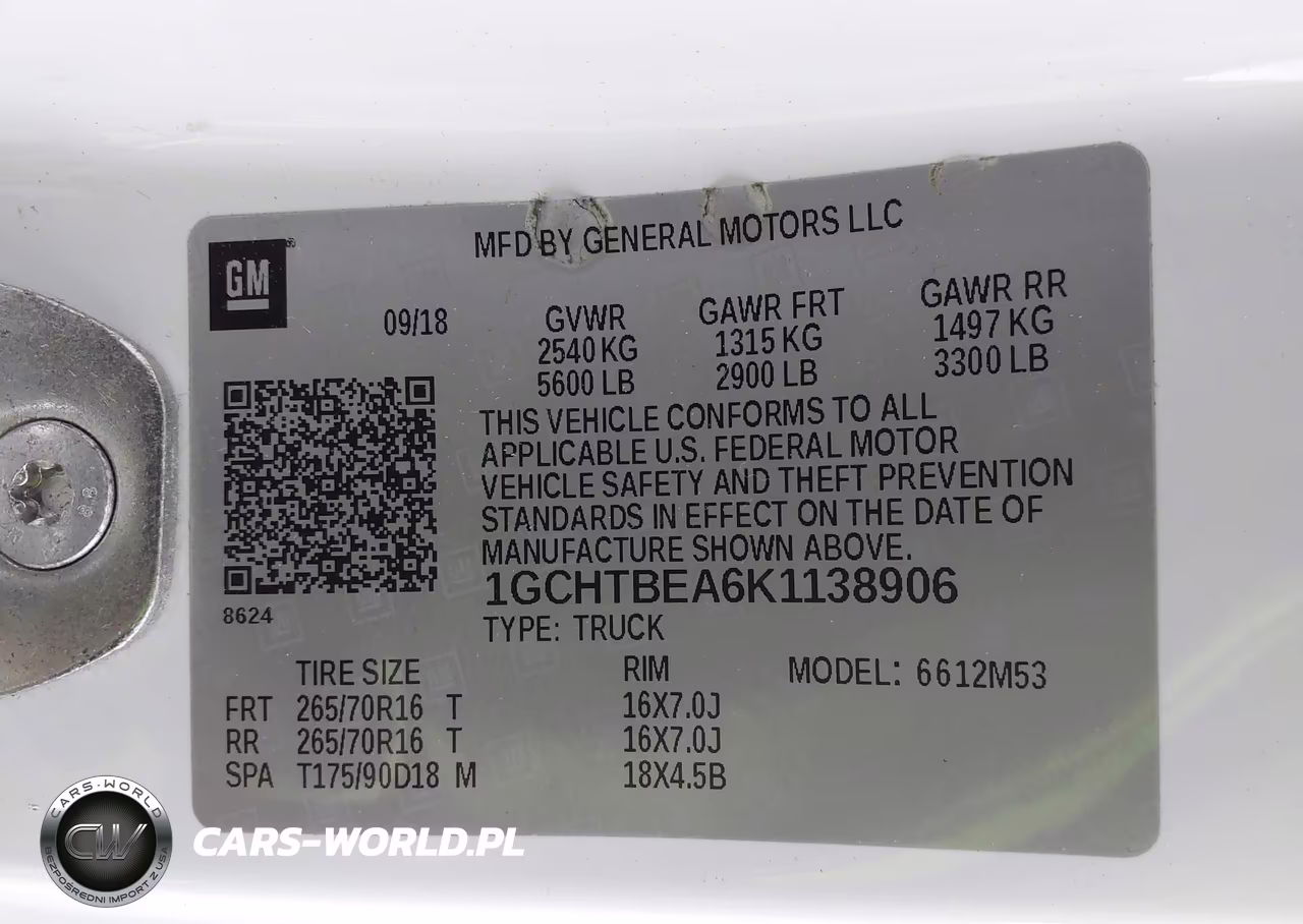 2019 Chevrolet Colorado Wt VIN:1GCHTBEA6K1138906 - 9